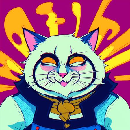 04087-1297704431-, EyestrainColors, a drawing of a fat cat with a cheshire grin, close up, simple background.png